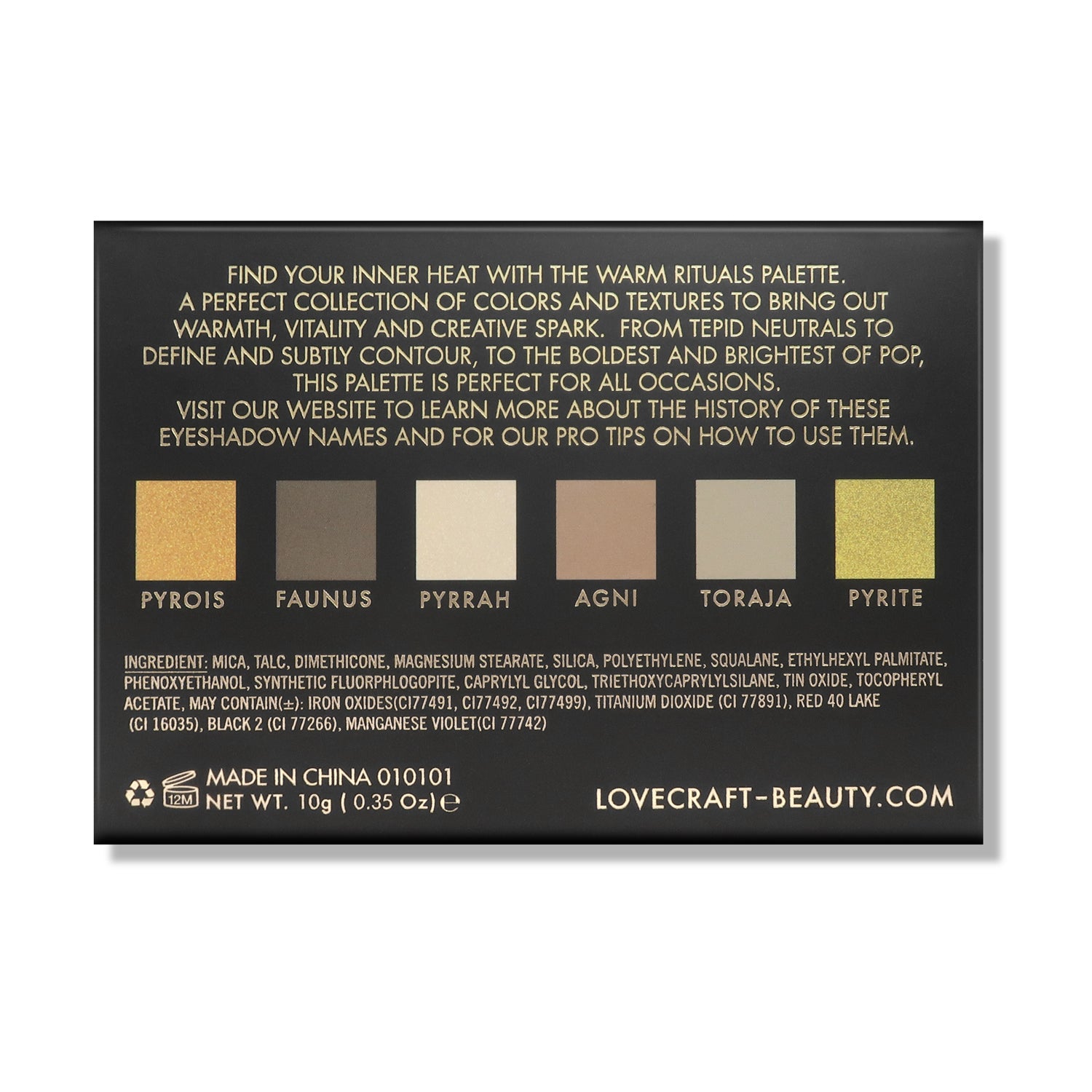 Warm Rituals Palette